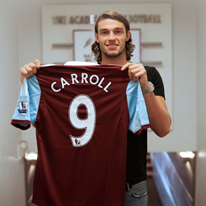 New West Ham Striker Andy Carroll